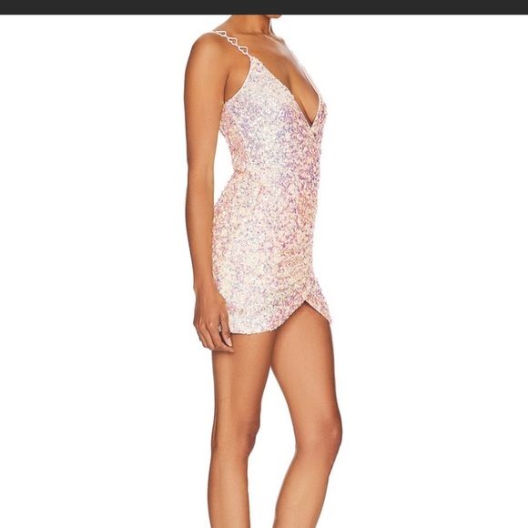 Majorelle Trish Pink sequin dress - Picture 3 of 8